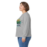 Long Sleeve Tee — "God Money Power" Graphic Spiritual Streetwear