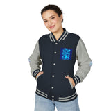 Letterman Jacket — 'God Money Power' Retro Graphic Varsity Jacket