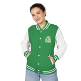 Letterman Jacket — 'Did I Just Say Power?' Retro Varsity Jacket