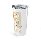 Egyptian Pyramid 20oz Tumbler – "Money Power" Sunrise Travel Mug