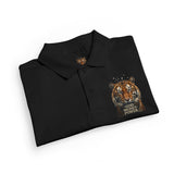 Youth Polo Shirt - Tiger Graphic "God • Money • Power"