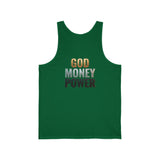 God Money Power Tank Top — Inspirational Faith & Wealth Graphic Tank