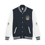 Letterman Jacket — GMP GOD Money Power Red & White Varsity Jacket