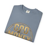 God Money Power T-Shirt — Bold Gold Graphic Tee