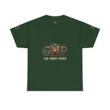 GMP "God Manly Power" Graphic Tee — Bold Logo Cotton Shirt