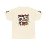 Inspirational Graphic Tee — "Put God First, Hustle for the Money, Put Yourself in Power"
