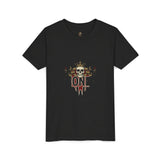 Youth Tee — 'God Money Power' Skull Graphic Shirt