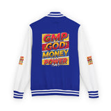Letterman Jacket — "GMP God Money Power" Retro Varsity Jacket