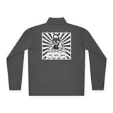Quarter-Zip Pullover — Retro Boxing Saint Graphic