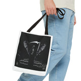 Angel Of Death Grim Reaper Wings Tote Bag — Gothic Scythe Design
