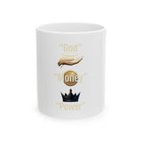 Money Is Power Ceramic Mug – Graphic Quote Coffee Cup