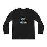 Youth Long Sleeve Tee — 'GMP GOD Money Power' Graphic