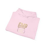 GMP Crest Hoodie — White Gold Logo Pullover