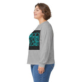 God Money Power Long Sleeve Tee — Retro Neon Graphic Faith & Hustle Shirt