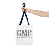 GMP "God Money Power" Printed Tote Bag — Faith & Finance Canvas Tote