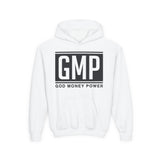 GMP Youth Hoodie — 'God Money Power' Bold Logo Pullover