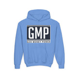 GMP Youth Hoodie — 'God Money Power' Bold Logo Pullover
