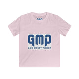 Kids Tee — GMP (God Money Power) Christian Faith Youth T‑Shirt, Inspirational Religious Graphic