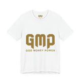 GMP "God Money Power" Graphic Tee — Inspirational Faith & Prosperity Shirt
