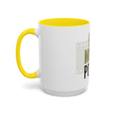 God Money Power Accent Coffee Mug — Motivational Faith & Wealth Ceramic Mug