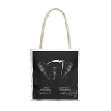 Angel Of Death Grim Reaper Wings Tote Bag — Gothic Scythe Design