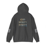 God Money Power Hoodie — Graphic Religious Streetwear Hoodie