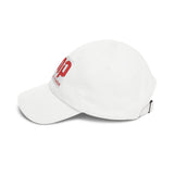 God Money Power Dad Cap – White Embroidered GMP Baseball Hat