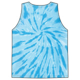 Tie-Dye Tank Top — "God Money Power" Spiritual Graphic Summer Top