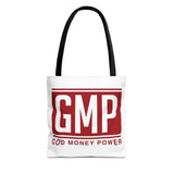 GMP Tote Bag — God Money Power Red Logo All-Over Print Tote