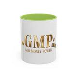 God Money Power (GMP) Accent Coffee Mug — Inspirational Religious Coffee Cup