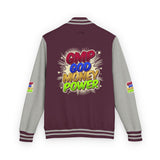 Letterman Jacket — GMP Good Money Power Colorful Splash Varsity Coat