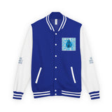 Letterman Jacket — 'God Money Power' Retro Chrome Varsity Jacket