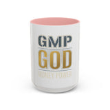 GMP GOD Money Power Accent Coffee Mug — Motivational Office Gift (11/15oz)