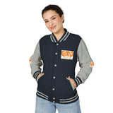 Letterman Jacket — "GMP (God Money Power)" Red & White Varsity Jacket