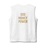 God Money Power Muscle Tank — Bold Faith & Hustle Graphic Tank Top