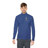 Quarter-Zip Pullover — GMP (God Money Power) Cross Graphic