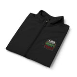 God Money Power-Men's Soft Shell Vest — Embroidered Holiday Burger Logo