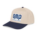 GMP "God Money Power" Mid Profile Baseball Cap - Vintage Athletic Logo Hat
