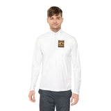 Quarter-Zip Pullover — 'God Money Power' Pyramid Graphic