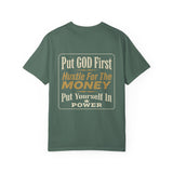 Put GOD First Hustle For The MONEY Graphic T-Shirt