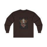 God Money Power- Skull Ultra Cotton Long Sleeve Tee