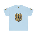 T-Shirt — Gold 3D 'Good Money Power' Graphic Tee
