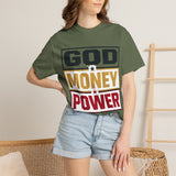 God Money Power Graphic T-Shirt — Bold Statement Tee