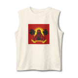 Muscle Tank — Retro 'God Money Power' Jesus Graphic Tank Top
