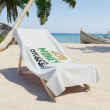 God Money Power Beach Towel — Faith & Prosperity Graphic Towel