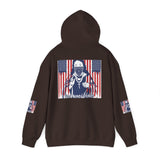Patriotic Boxer Dog Hoodie — 'God, Money, Power' Americana Pullover