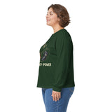God Money Power Long Sleeve Tee — Inspirational Faith & Prosperity Graphic Shirt