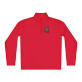 Quarter-Zip Pullover — "God Money Power" Skull Graphic