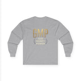 GMP (God Money Power) Long Sleeve Tee — Gold Logo Faith Streetwear