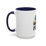 God Money Power Accent Coffee Mug — Inspirational Faith & Prosperity Ceramic Mug (11/15oz)